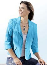 Kombistarker Blusenblazer in 4 Farben TÜRKIS