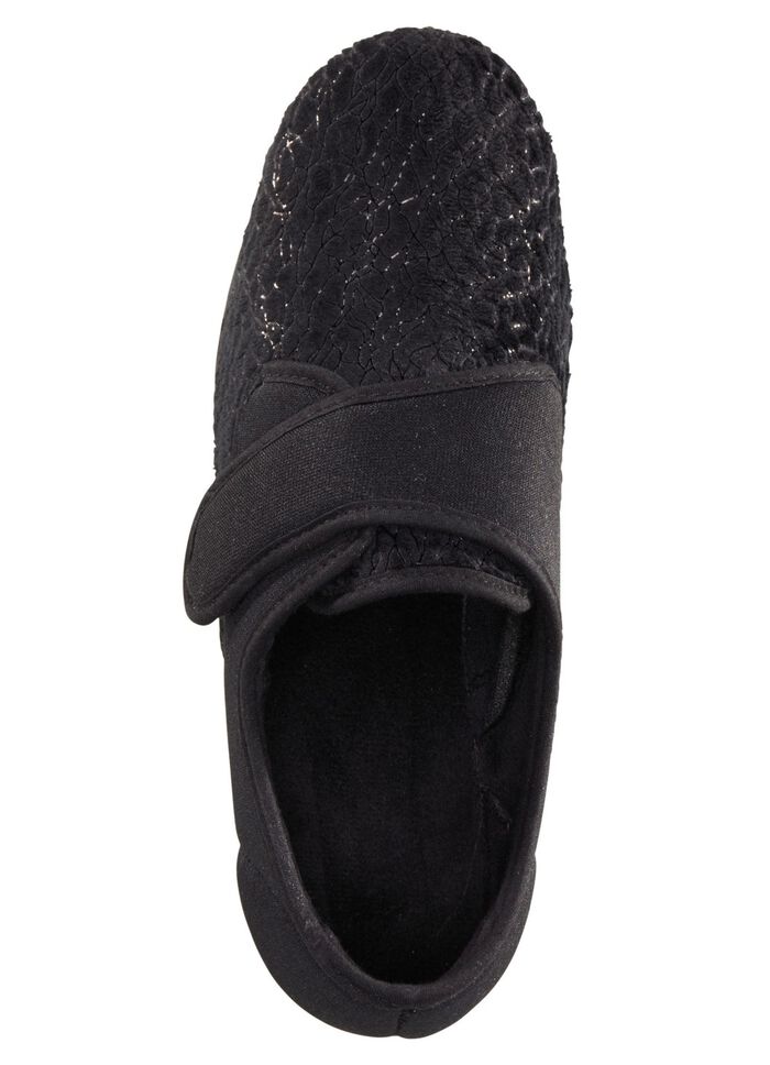 Laurina, klassische Damen-Klettschuhe, mit elastischem Samt 