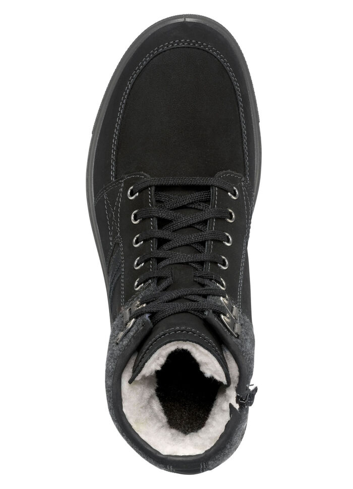 Schnür-Boot in modernem Design SCHWARZ