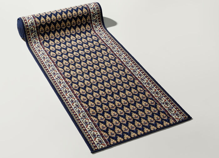 Läufer in Wunschlänge BLAU