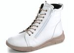 Gemini Stiefelette mit zwei Reissverschl&uuml;sse WEISS