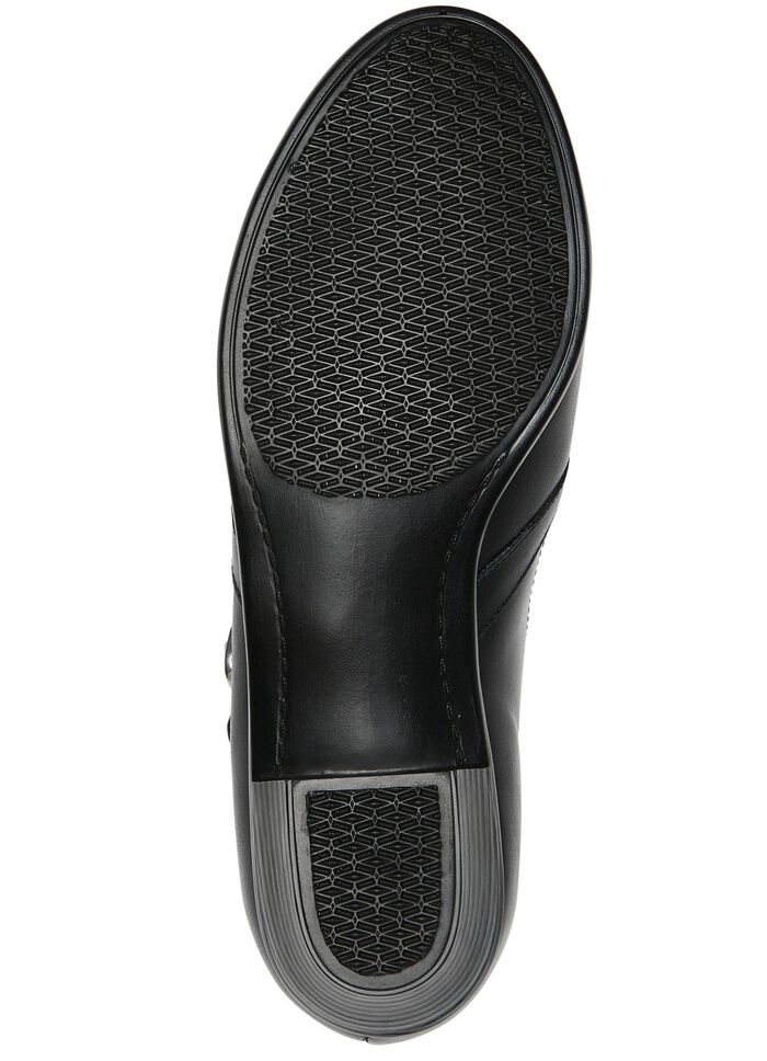 ELENA EDEN, schicke Damen-Pumps, Weite H, aus Leder SCHWARZ