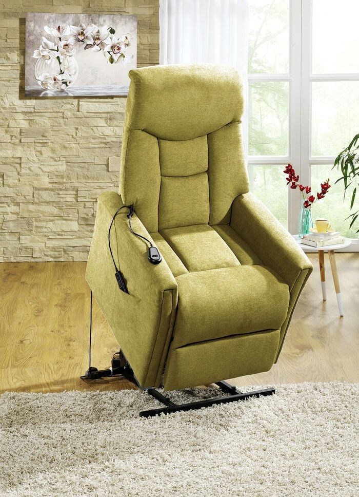 TV-Sessel mit Motor und Aufstehhilfe GR&Uuml;N