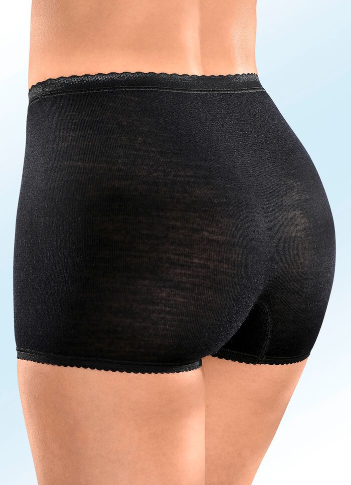 Con-ta Zweierpack Schl&uuml;pfer mit elastischen Abschl&uuml;ssen 