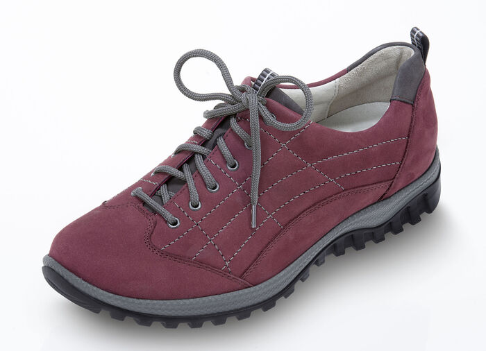 Waldläufer Schnürschuh aus hochwertigem Leder BORDEAUX