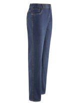 Jeans mit Dehnbundeinsätzen in 3 Farben JEANSBLAU
