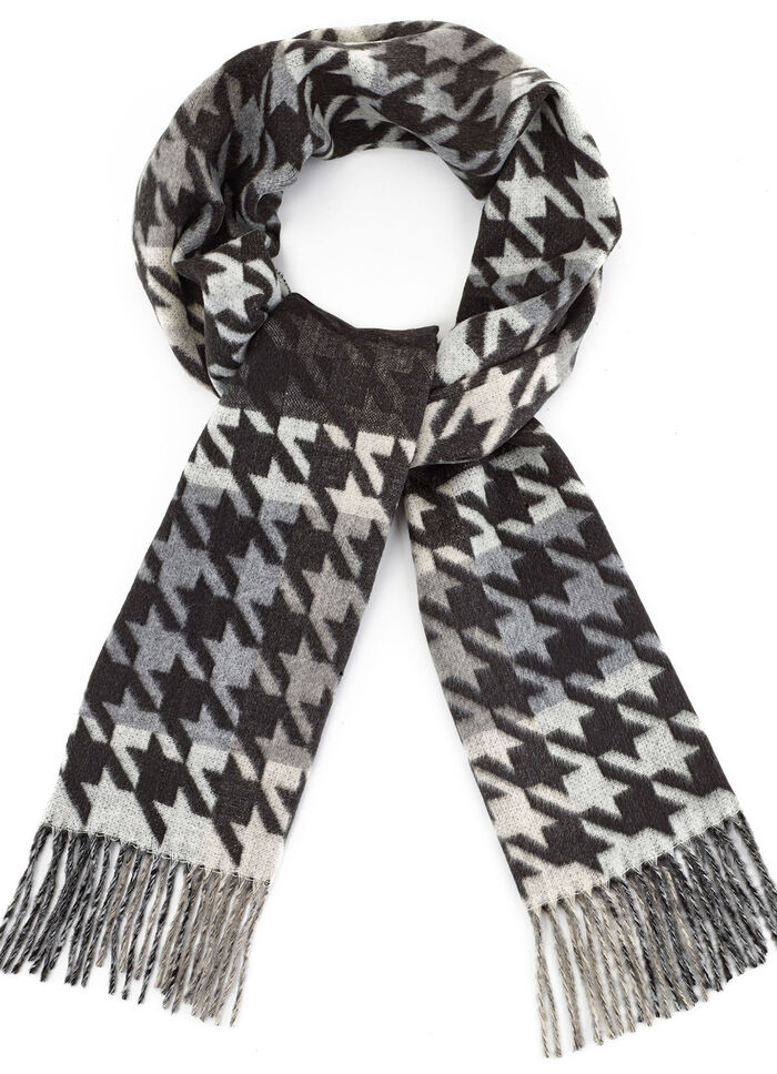 Schal mit Hahnentritt-Dessin 