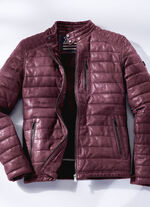 Lederkurzjacke von «Cabrini» in 3 Farben ANTIK DUNKELROT