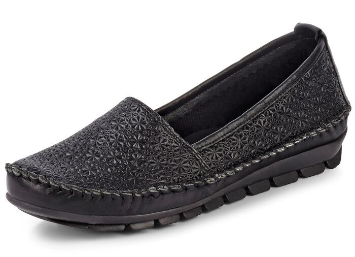 Gemini Mokassin-Slipper mit toller Pr&auml;gung 