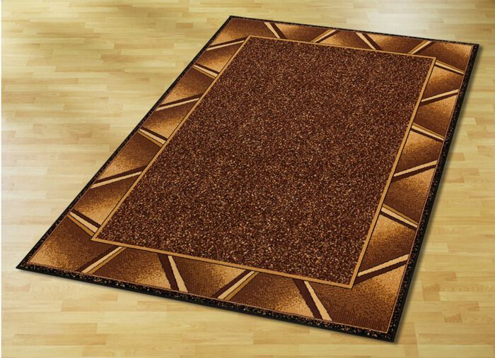 Br&uuml;cken und Teppiche mit ansprechender Bord&uuml;re BRAUN