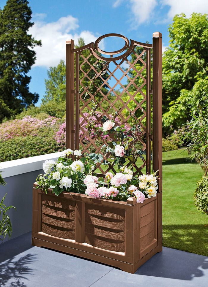 Pflanzkasten in Holz-Optik 