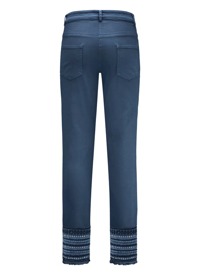 Hose mit aufwendiger Stickerei im Ethno-Stil 