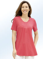 Shirt-Tunika in 3 Farben KORALLE