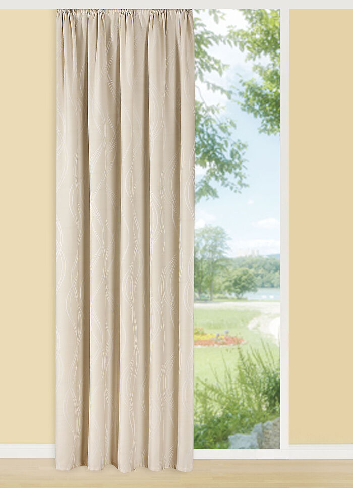 Übervorhang mit Universalschienenband CREME