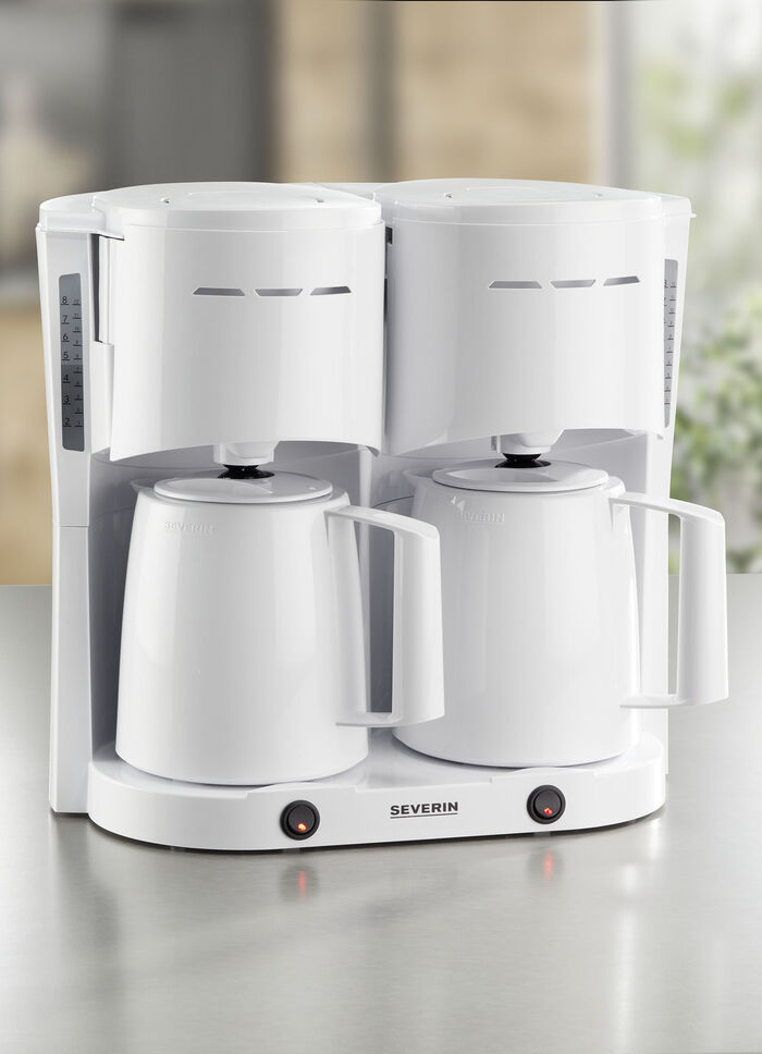 Severin Thermo-Duo-Kaffeemaschine WEISS