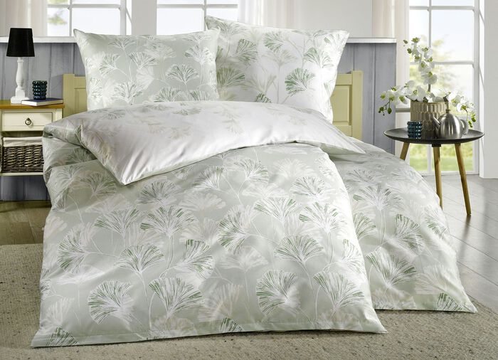 Barchent Bettw&auml;schegarnitur aus dem Hause Biberna 