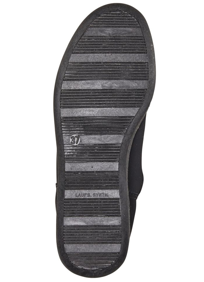 Stiefelette aus weichem, gestepptem Nubukmaterial BORDEAUX