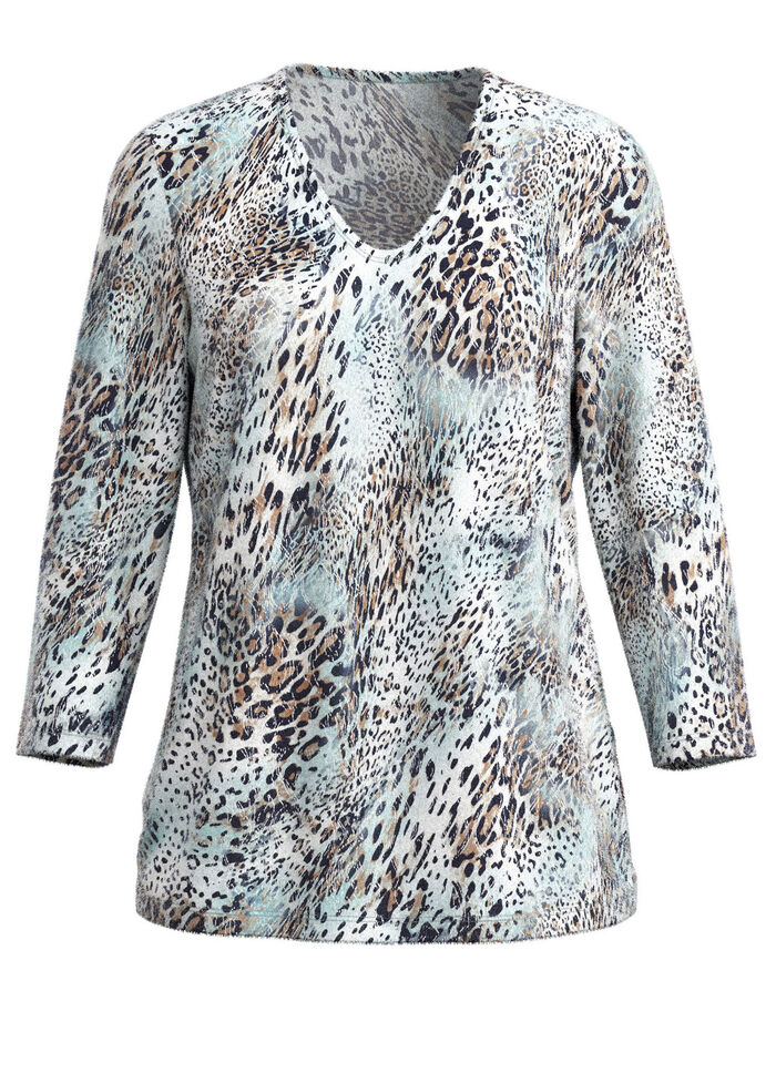 Pullover in Jacquard-Feinstrick 