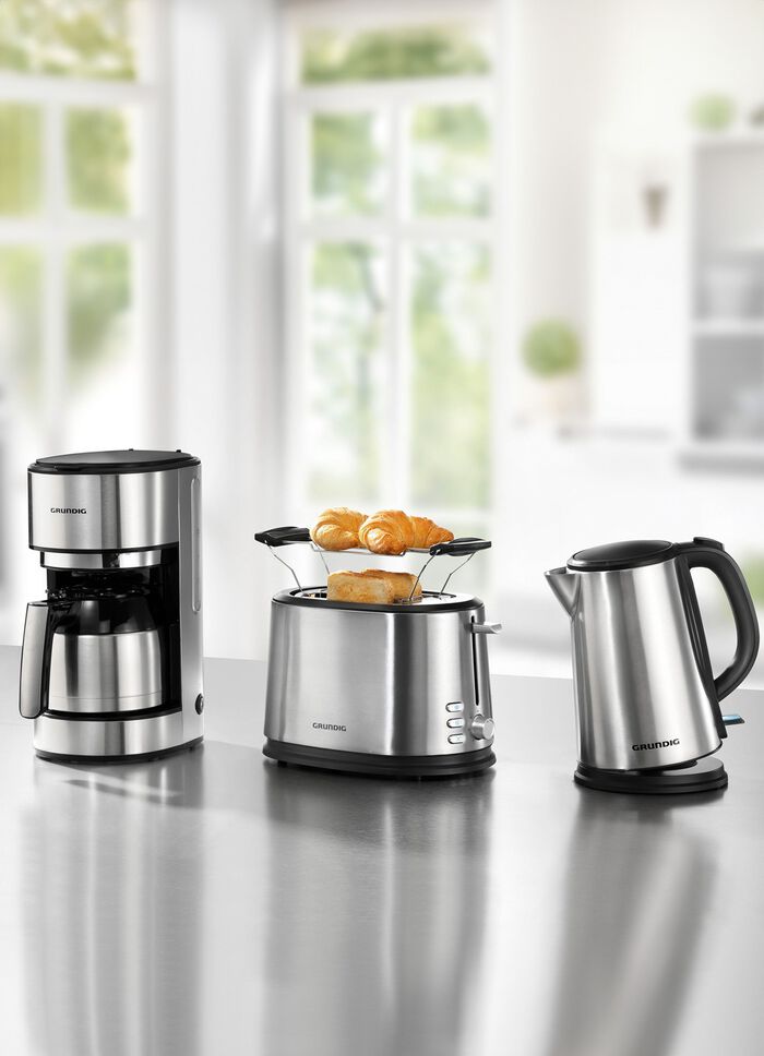 Grundig Fr&uuml;hst&uuml;cksserie aus hochwertigem Edelstahl 