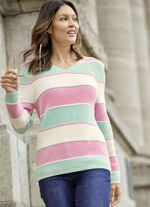 Pullover in Perlfangstruktur 