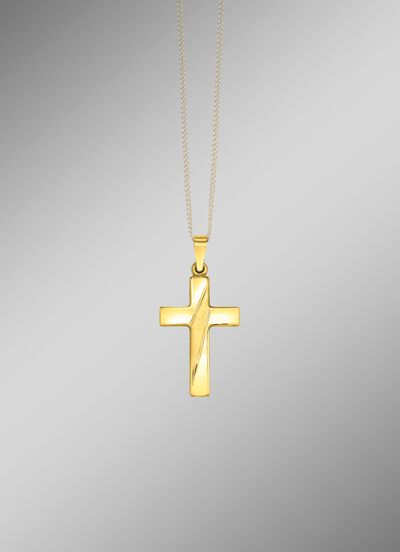 Kreuz-Anh&auml;nger in Bicolor 