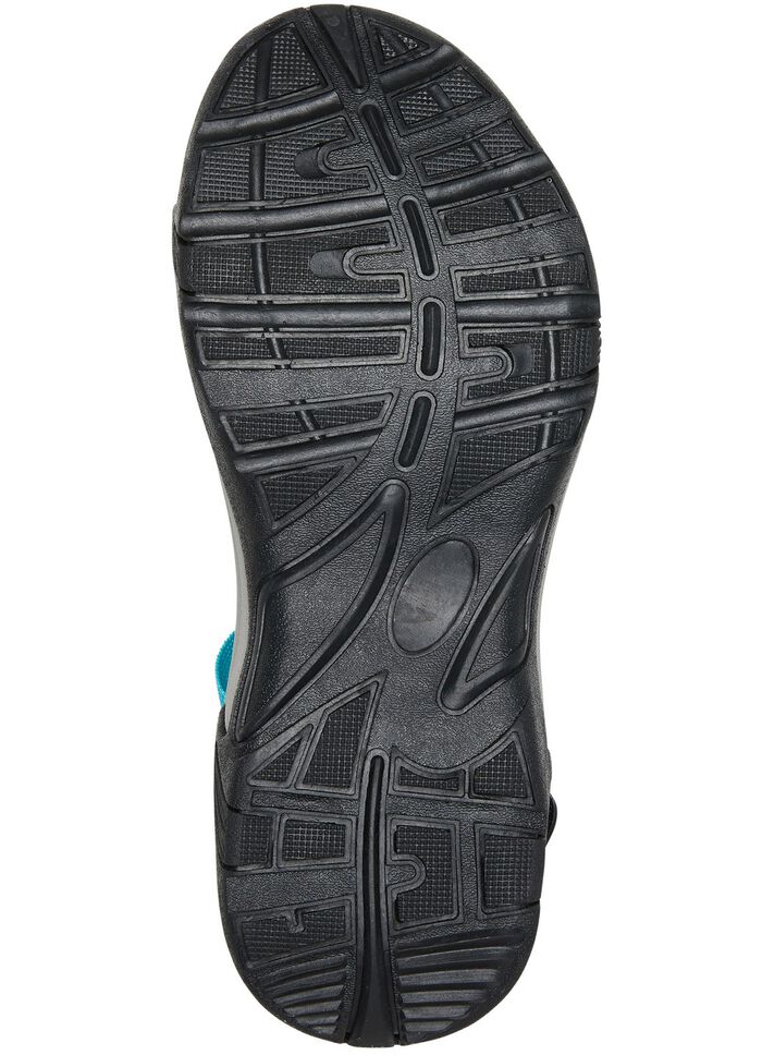 Trekking Sandale aus Textilmaterial T&Uuml;RKIS-SCHWARZ