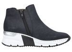 Rieker, modische Damen-Boots, Weite G, mit Reissverschluss DUNKELBLAU
