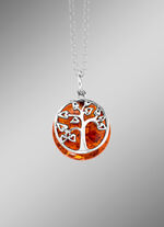 Lebensbaum-Anh&auml;nger mit Kette 