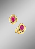 Ohrstecker  mit Rubin 