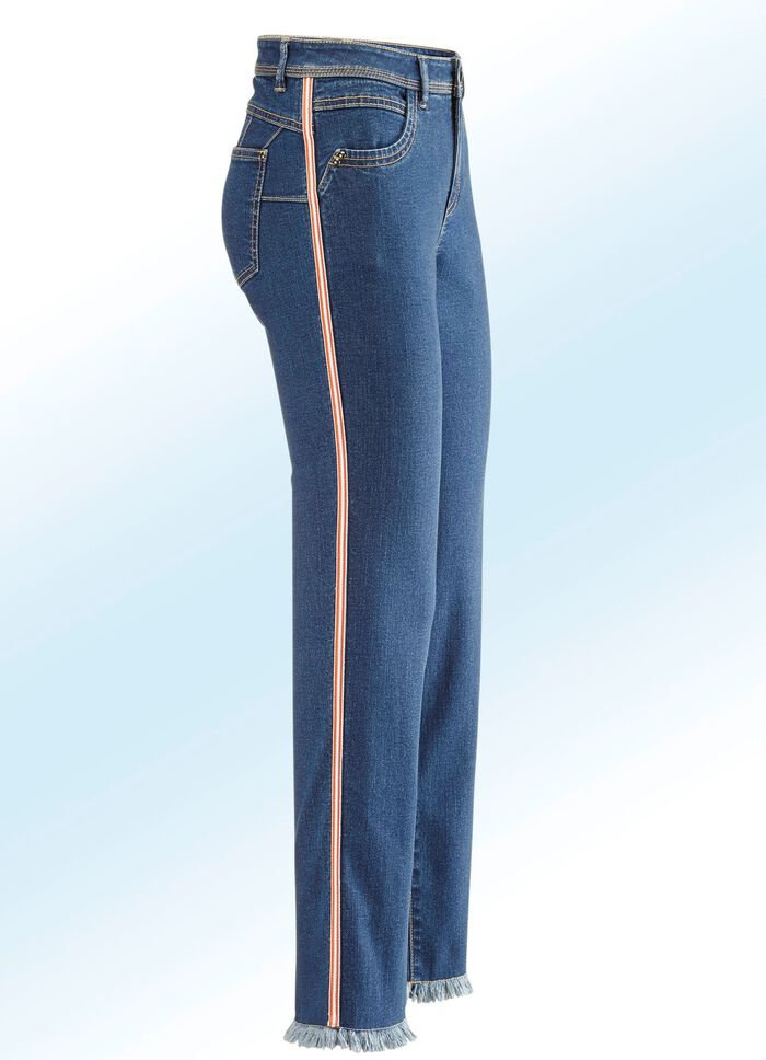 Jeans mit modischem Zierband 