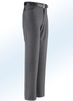 &laquo;Klaus-Modelle&raquo;-Hose mit G&uuml;rtel in 5 Farben DUNKELGRAU MELIERT