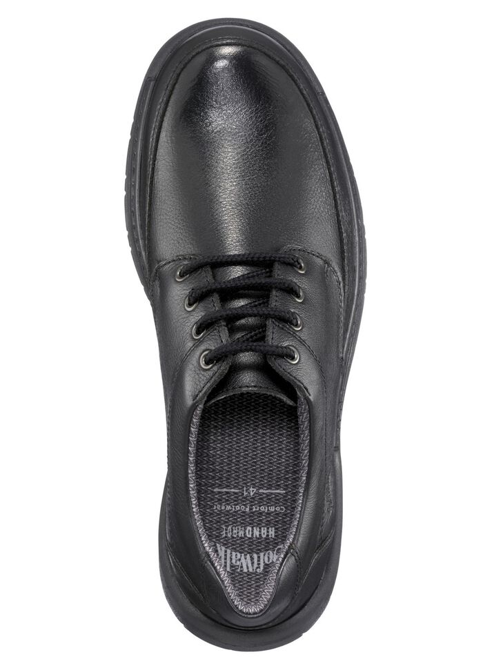 Wetterfester Schn&uuml;rschuh mit Wechselfussbett SCHWARZ