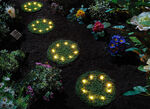 LED-Solar-Grasplatten, 4er-Set GRÜN