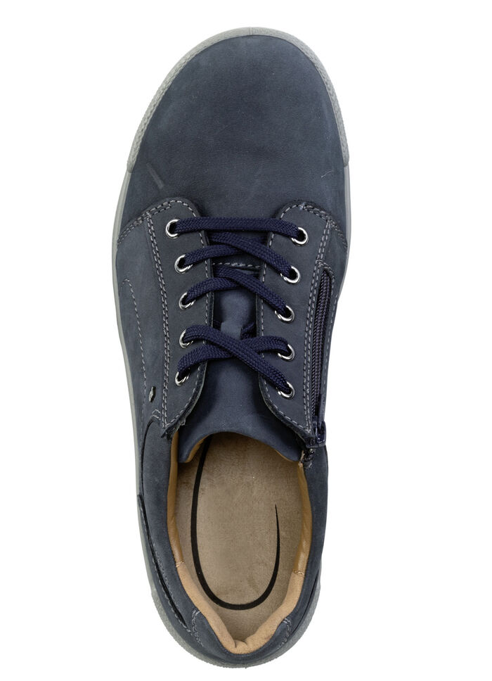 GINO GALANTE Schnürschuh aus bestem Rind-Nubukleder MARINE