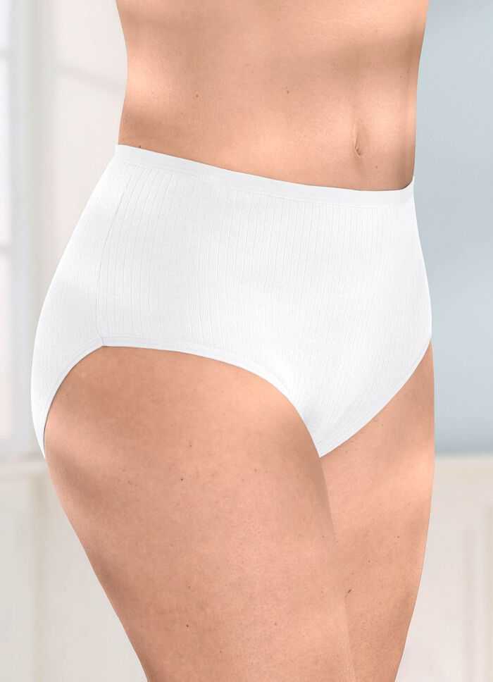 Viererpack Slips mit Rippenstruktur 