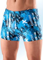 Badehose in h&ouml;herer Kastenform mit Reissverschlusstasche 