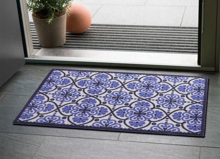 Fussmatte mit rutschhemmender Latex-R&uuml;ckseite 