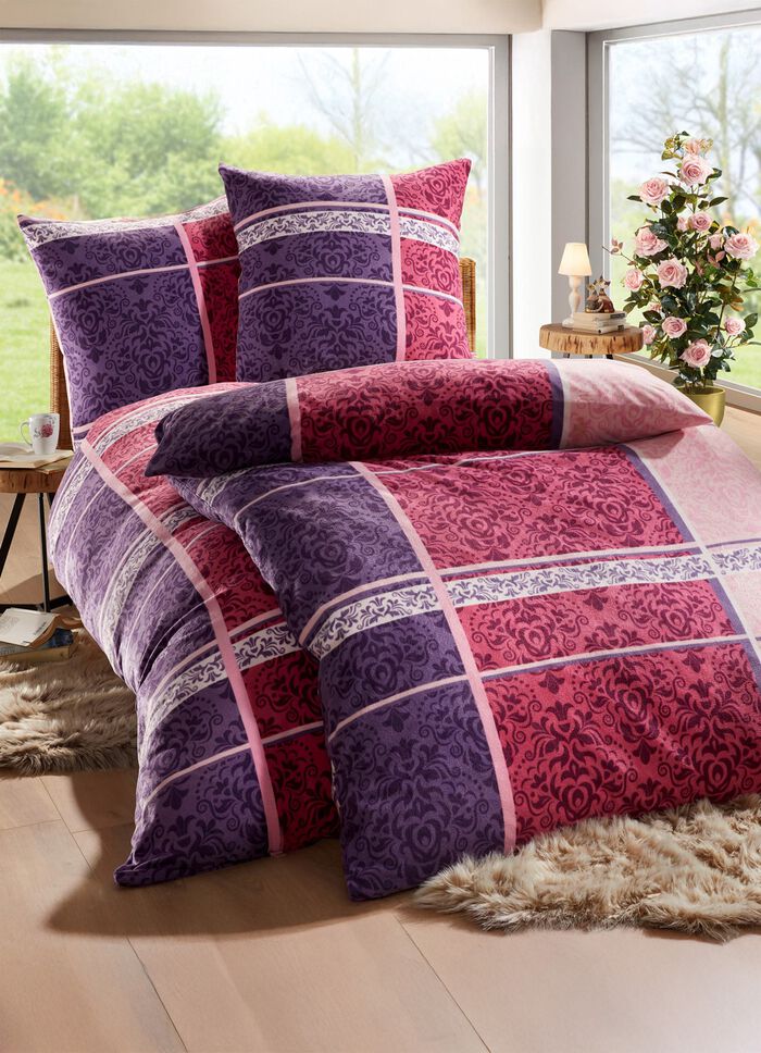 Bettwäsche-Garnitur in Mikrofaser-Fleece 