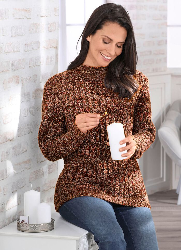 Pullover in aufwendiger Melange-Optik 