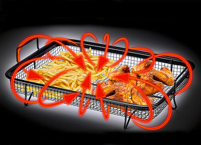 Grillkorb für knusprige Pommes aus dem Ofen