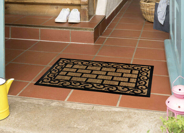 Fussmatte in Gusseisen-Optik 