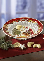 Schale aus hochwertigem Porzellan ROT-WEISS
