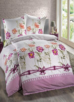 Renforcé-Bettwäsche-Garnitur mit Reissverschluss