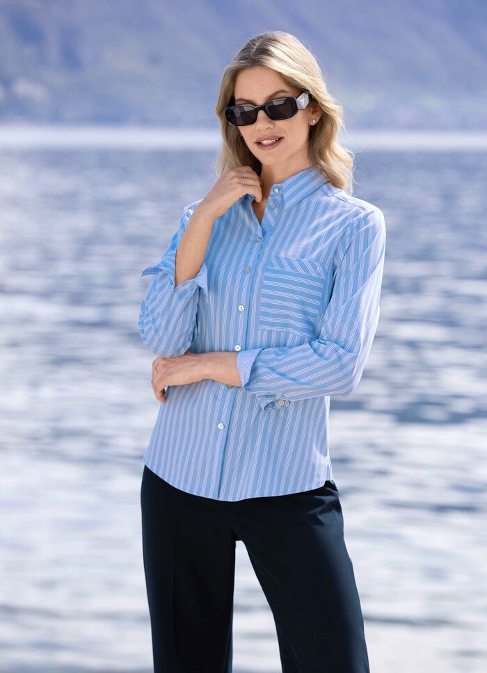 Bluse im Streifen-Dessin 