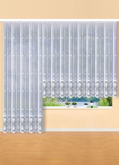 Aparter Vorhang mit Automatikfaltenband 1:3 