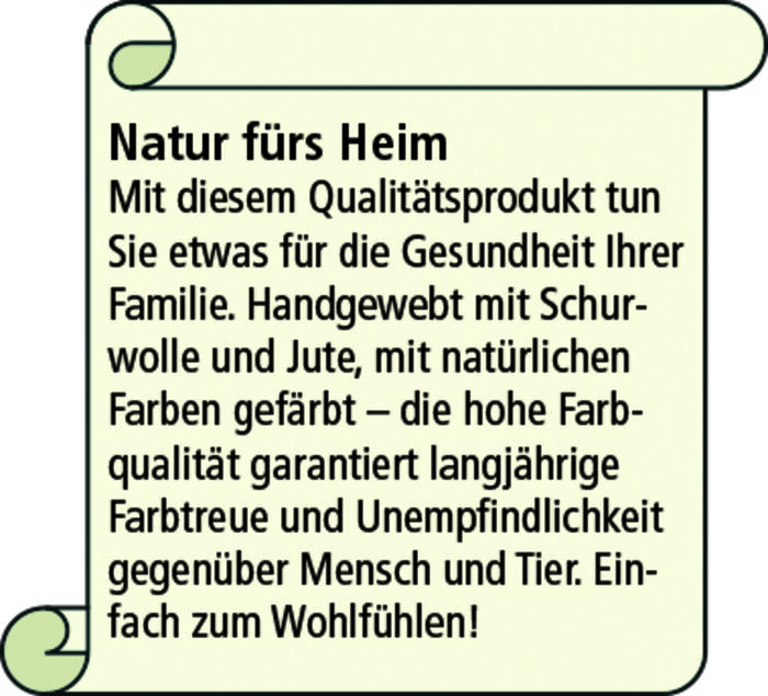 Handgewebte Teppiche aus Neuseeland-Schurwolle NATUR