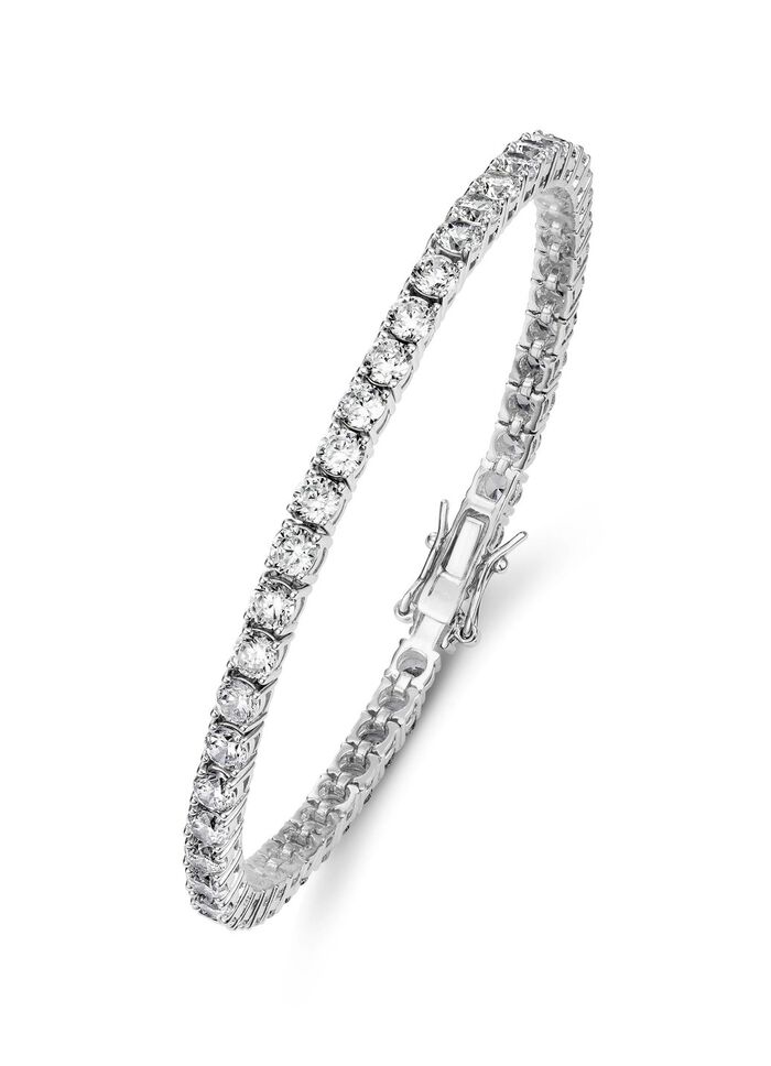 Funkelndes Armband mit synth. Zirkonia 