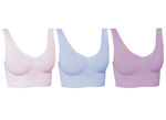Wohlfühl-BH, 3er-Set ROSA-LAVENDEL-BLAU