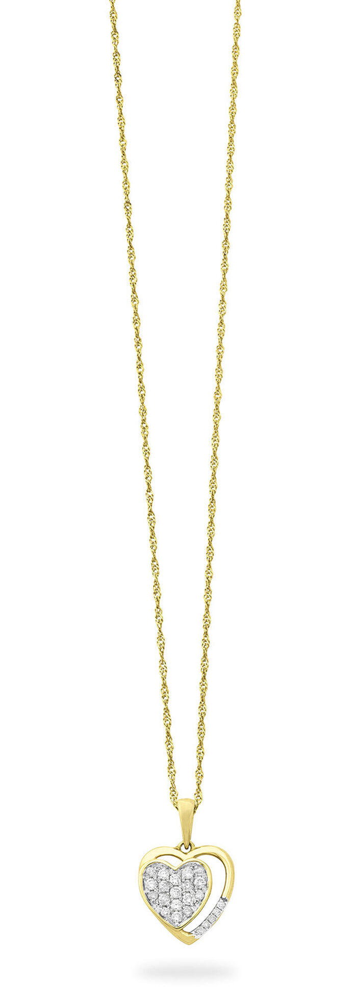 Funkelnder Herz Anhänger 