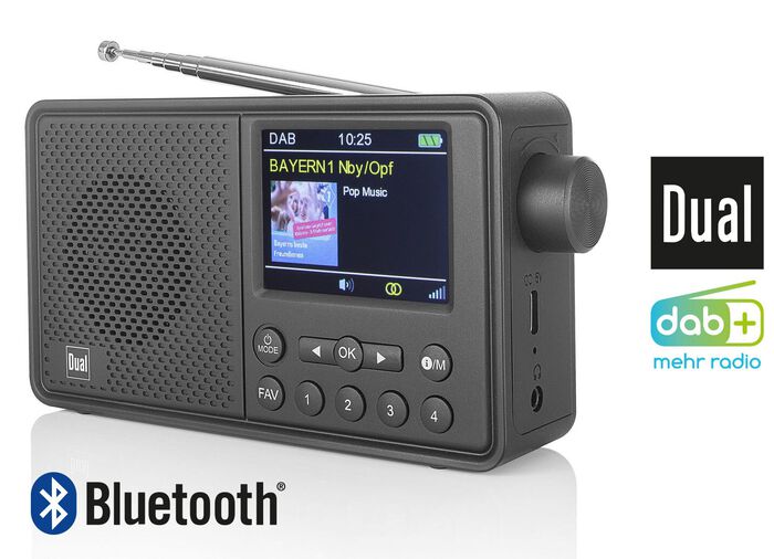 Tragbares DAB+-Radio MCR 120 von Dual 